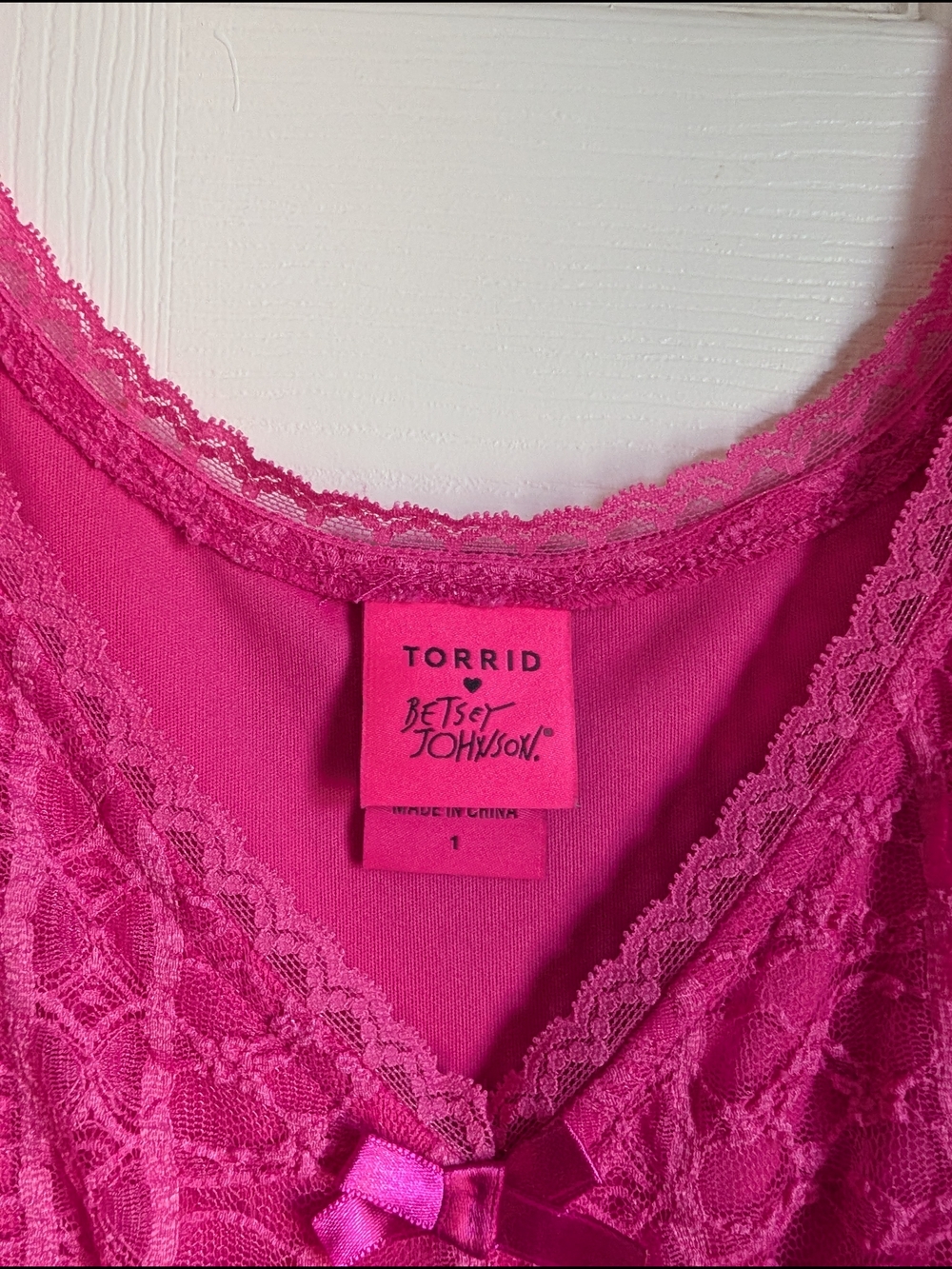 torrid Hot Pink Betsey Johnson Puff Sleeve Dress - Picture 5 of 5